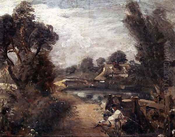 Lock on the Stour Oil Painting by John Constable