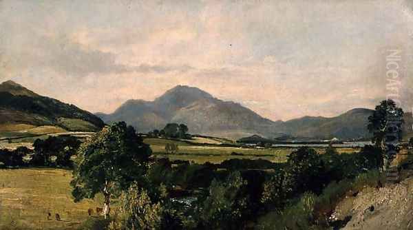 Lake District Scene Oil Painting by John Constable