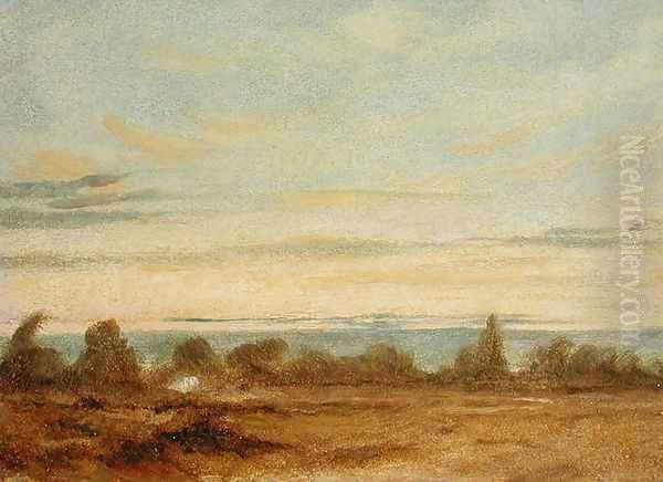 Summer Evening Landscape Oil Painting by John Constable