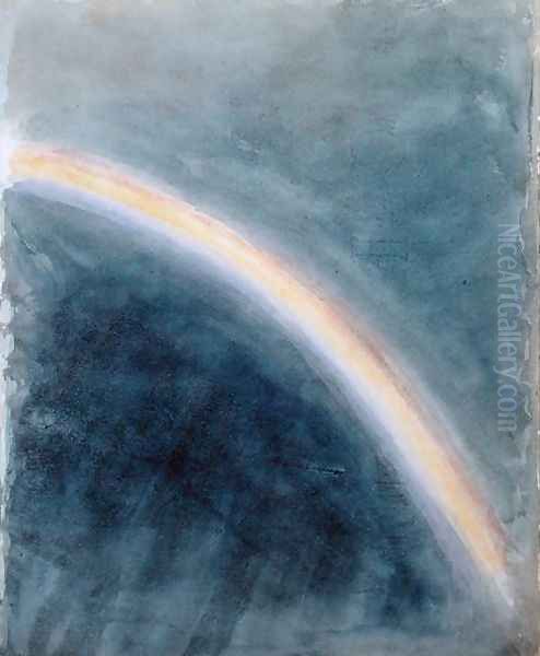 Sky Study with Rainbow, 1827 Oil Painting by John Constable