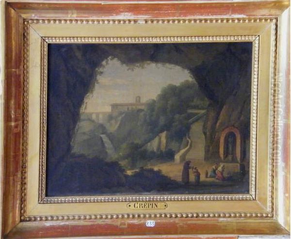 Paysage Neo-classique Oil Painting by Louis-Philippe Crepin