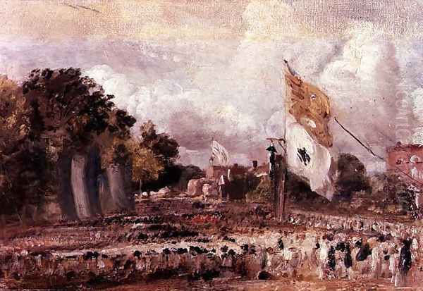 Waterloo Feast at East Bergholt Oil Painting by John Constable