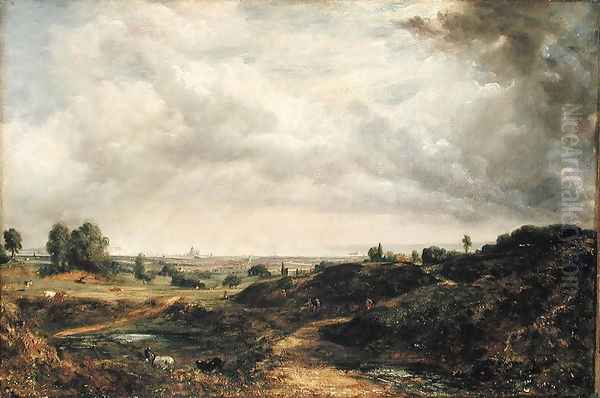 Hampstead Heath 2 Oil Painting by John Constable