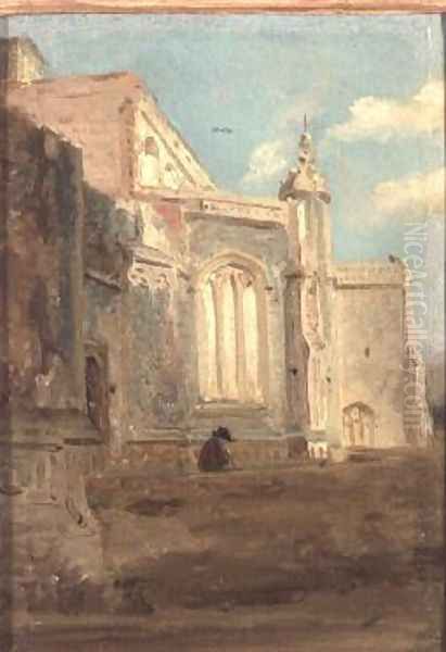 East Bergholt Church 2 Oil Painting by John Constable