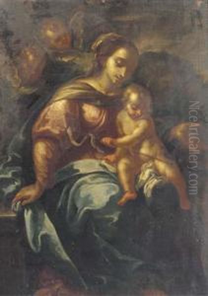 The Madonna And Child Oil Painting by Daniele Crespi