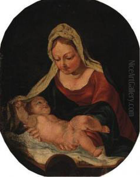 The Madonna And Child Oil Painting by Daniele Crespi