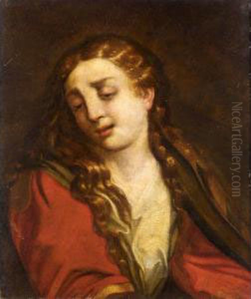 The Petinent Magdalene Oil Painting by Giovanni Battista Crespi Il Cerano