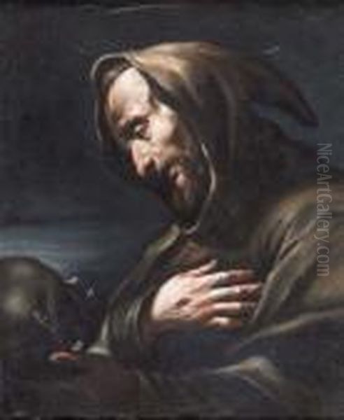 San Francesco Oil Painting by Giuseppe Maria Crespi