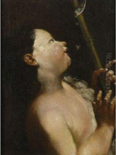 The Young John The Baptist Oil Painting by Giuseppe Maria Crespi