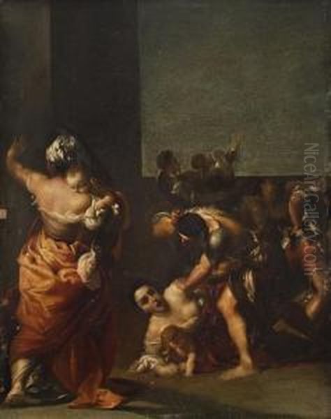 Strage Degli Innocenti Oil Painting by Giuseppe Maria Crespi