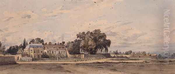 Houses at Putney Heath, 1818 Oil Painting by John Constable