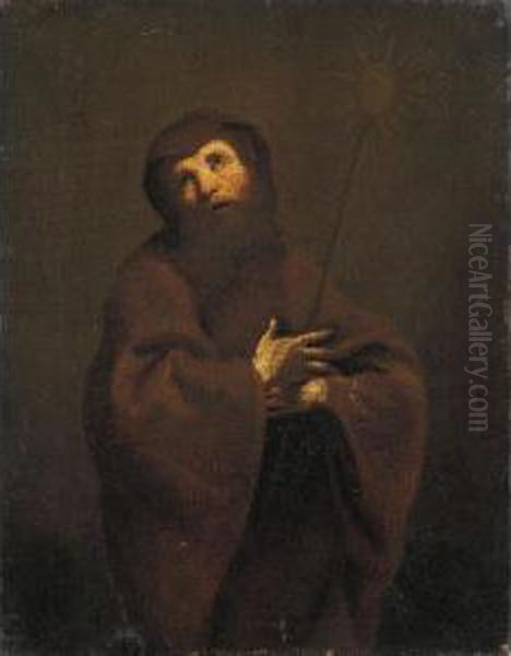 San Francesco Da Paola Oil Painting by Giuseppe Maria Crespi