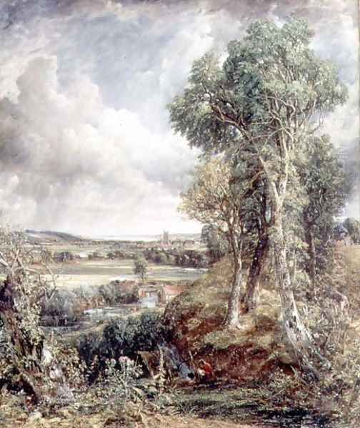 Vale of Dedham, 1828 Oil Painting by John Constable