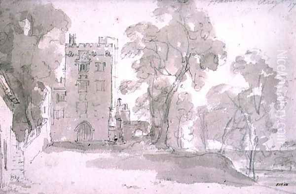 Haddon Hall Oil Painting by John Constable