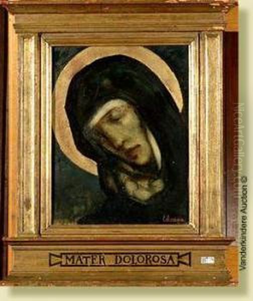 Mater Dolorosa Oil Painting by Louis Charles Crespin