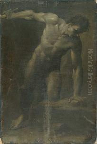 Guerrero Desnudo Oil Painting by Donato Creti