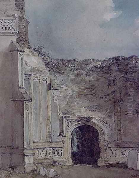 East Bergholt Church: North Archway of the Ruined Tower Oil Painting by John Constable