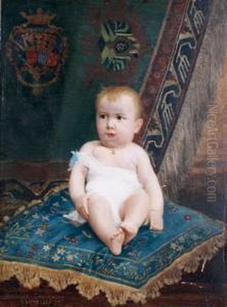 Le Bebe Princier, Bruxelles Oil Painting by Georges Croegaert