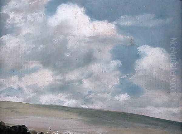 The Downs near Brighton Oil Painting by John Constable