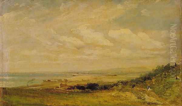 Shoreham Bay near Brighton, 1824 Oil Painting by John Constable