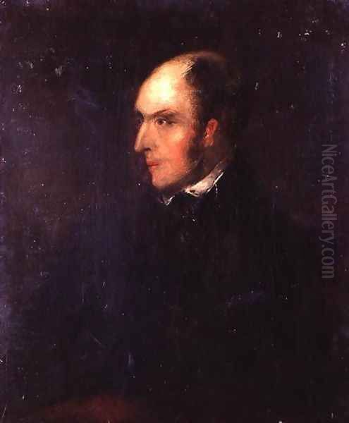 Portrait of a Balding Man Oil Painting by John Constable