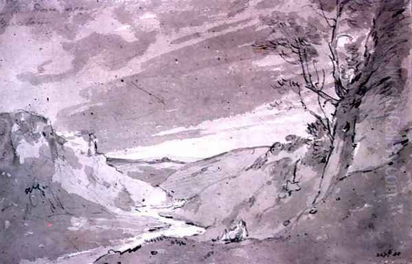 On the Dove near Buxton Oil Painting by John Constable