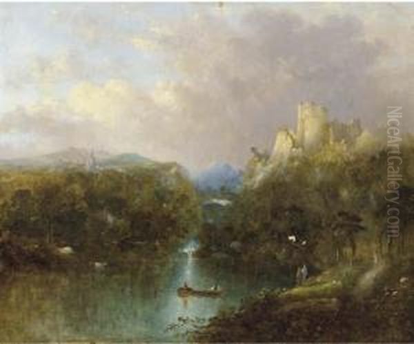 Near Aix-la-chapelle Oil Painting by William Henry Crome