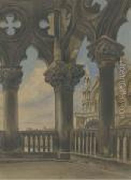 The Basilica San Marco From The Campanile Oil Painting by Thomas Hartley Cromek