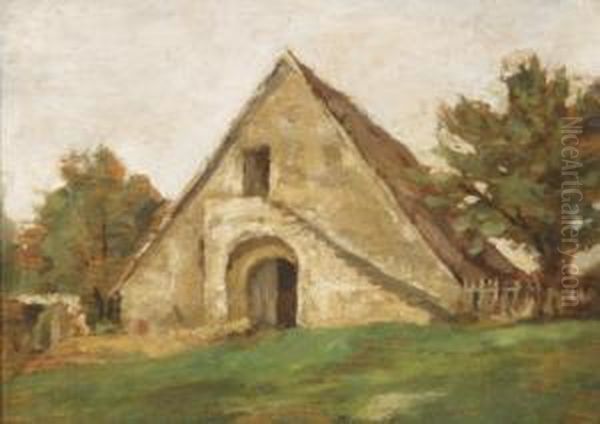 Une Grange Oil Painting by Henry Cros