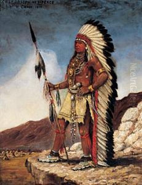 Chief Joseph Nez-perce Oil Painting by Henry Cros