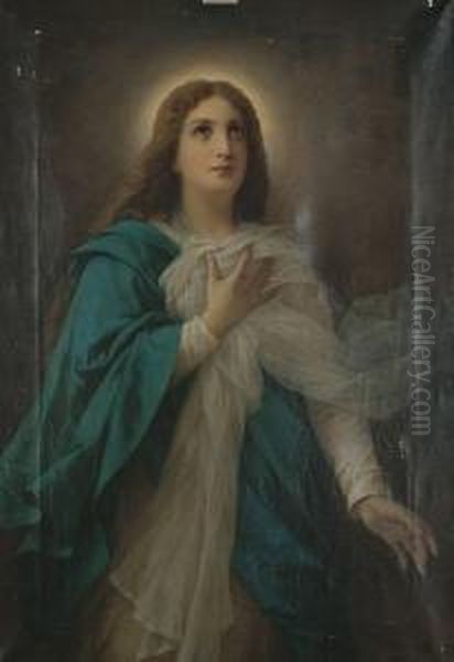 Our Lady, The Madonna. Oil Painting by Luigi Crosio