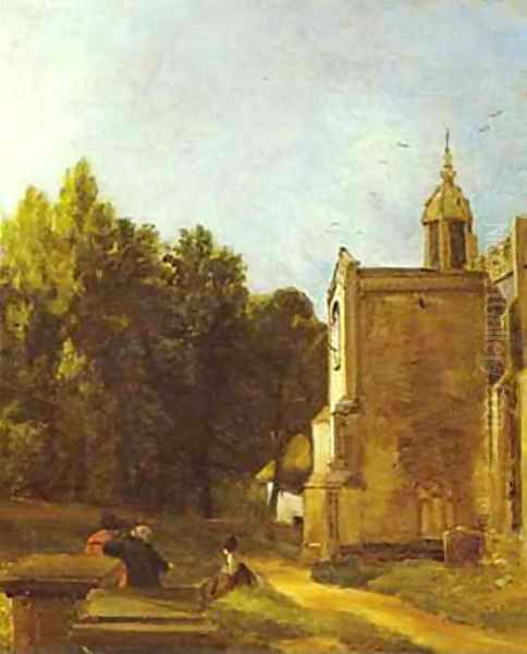 A Church Porch (The Church Porch East Bergholt) 1809 Oil Painting by John Constable