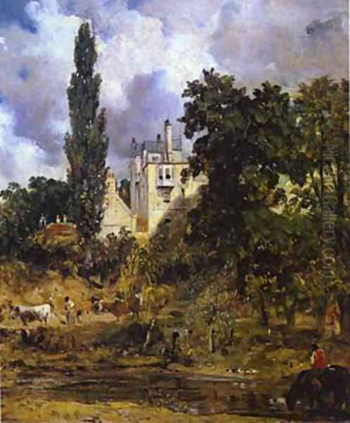 The Grove Hampstead (The Admirals House) 1832 Oil Painting by John Constable