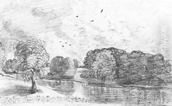 Wivenhoe Park, Essex 2 Oil Painting by John Constable