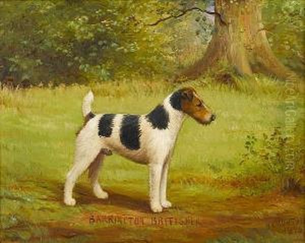 A Portrait Of The Champion 'barrington Britisher' Oil Painting by Henry Crowther