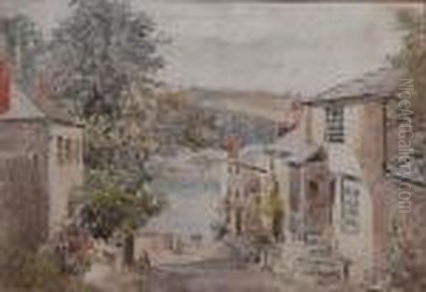 Fowey Oil Painting by William Edwards Croxford