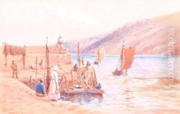 Clovelly Oil Painting by William Edwards Croxford