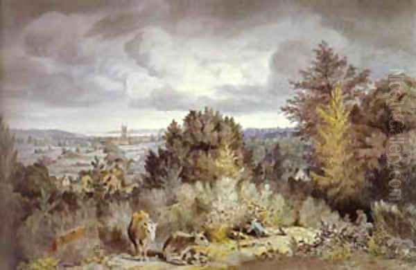 Dedham Hurch And Vale 1800 Oil Painting by John Constable