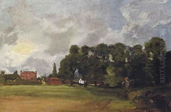 View of East Bergholt House Oil Painting by John Constable