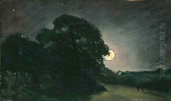 The edge of a heath by moonlight Oil Painting by John Constable