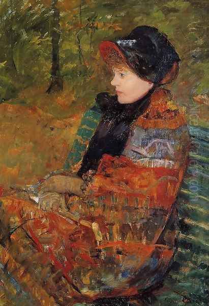 Autumn (or Profile of Lydia Cassatt) Oil Painting by Mary Cassatt