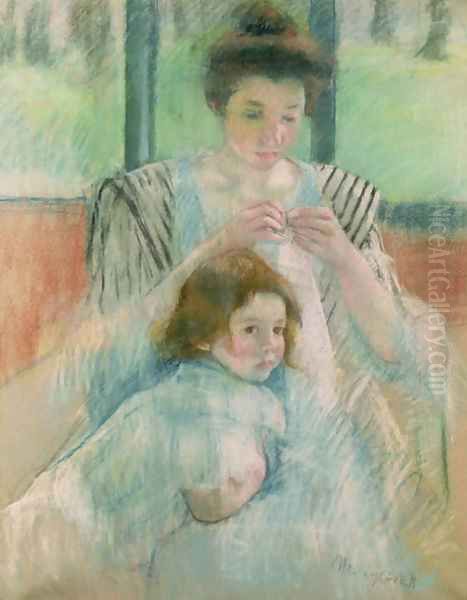 Mother and child 2 Oil Painting by Mary Cassatt