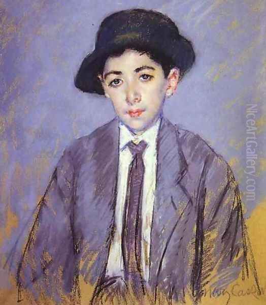 Portrait Of Charles Dikran Kelekian At Age 12 Oil Painting by Mary Cassatt