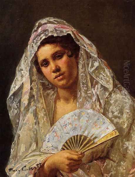 A Seville Belle Oil Painting by Mary Cassatt