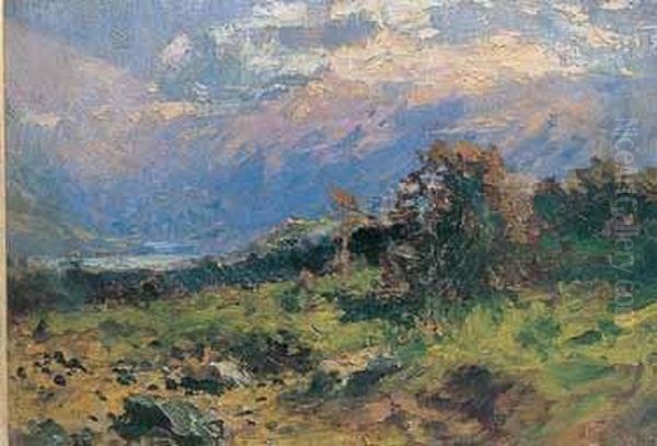 Studio Di Paesaggio Oil Painting by Ettore Cumbo