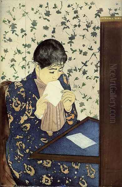 The Letter, 1890-91 Oil Painting by Mary Cassatt