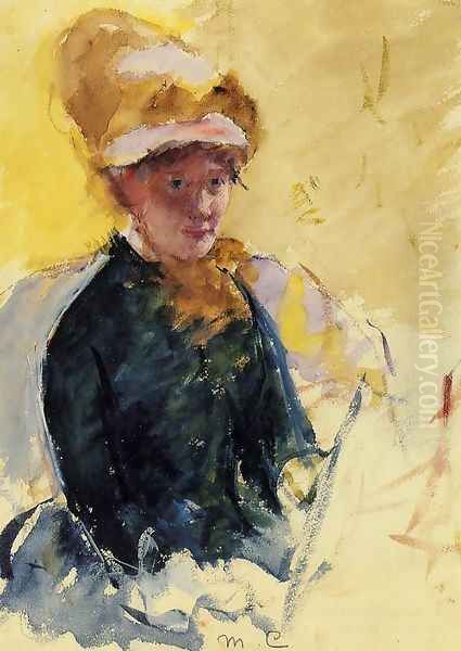 Self Portrait Oil Painting by Mary Cassatt