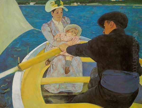 Boating Party Oil Painting by Mary Cassatt