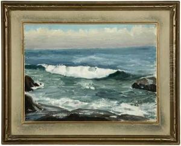 Signed Oil Painting by Frank William Cuprien