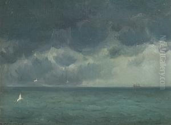 A Coming Storm Oil Painting by Frank William Cuprien